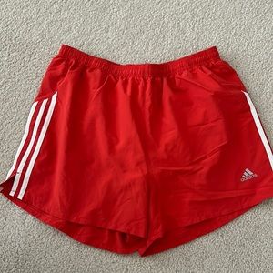Adidas women’s Climalite running shorts Large